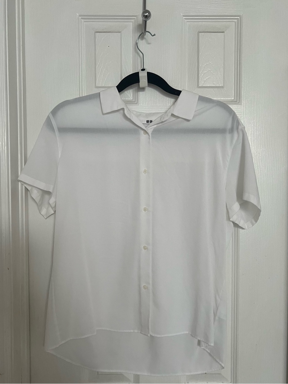 Uniqlo Short Sleeve Rayon Blouse